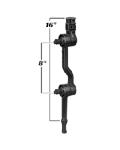 RAM Mount Adjustable Adapt-a-Post 16" Extension Arm RAP-114-APB3U