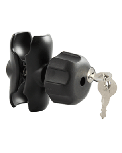 RAM Mount Double Socket Arm w/Small Locking Knob f/1.5" Ball Bases RAM-201U-BL