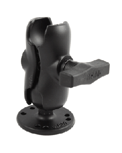 RAM Mount 1.5" Ball Short Arm w/2.5" Round Base RAM-103U-B