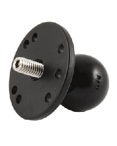 RAM Mount 2.5" Round Base W/ 1.5" Ball 3/8"-16 Post RAM-202CU