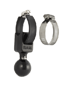 RAM Mount 1.5" Ball Base w/ Strap 0.5" - 2" Diameter RAM-108B