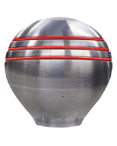 Ongaro Throttle Knob - 1.5" - Red Grooves 50020