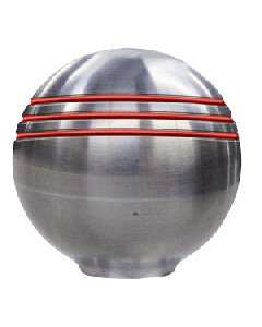 Ongaro Throttle Knob - 1-7/8" - Red Grooves 50044