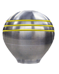 Ongaro Throttle Knob - 1.5" - Gold Grooves 50025