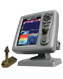 SI-TEX CVS-126 Dual Frequency Color Echo Sounder w/600kW Thru-Hull Tranducer 307/50/200T-CX CVS-1266TH