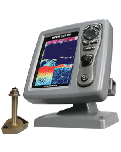 SI-TEX CVS-126 Dual Frequency Color Echo Sounder w/600kW Thru-Hull Transducer 1700/50/200T-CX CVS-1266TH1