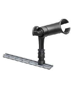 Ram Mount RAM Tube Jr. Rod Holder w/ 4" Post & Adapt-A-Post Track Mounting Base