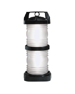 Perko Double Lens Navigation Light - Masthead Light - Black Plastic, White Lens 1365E00BLK
