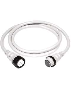 Marinco 50Amp 125/250V Shore Power Cable - 25' - White 6152SPPW-25
