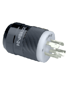 Marinco 2018BP-24 Trolling Motor Plug (Male) 12/24V - Black 2018BP-24