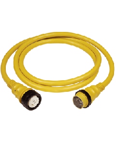Marinco 50A 125V Shore Power Cable - 25' - Yellow 6153SPP-25