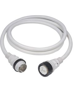 Marinco 50Amp 125V Shore Power Cable 50' White