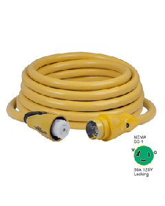 Marinco CS503-50 EEL 50A 125V Shore Power Cordset - 50' - Yellow CS503-50