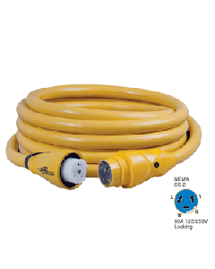 Marinco CS504-25 EEL 50A 125V/250V Shore Power Cordset - 25' - Yellow CS504-25