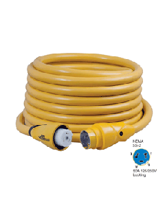 Marinco CS504-50 EEL 50A 125V/250V Shore Power Cordset - 50' - Yellow CS504-50