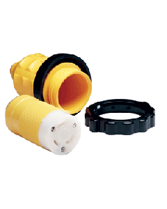 Marinco 305CRCN.VPK 30A Female Connector w/Cover & Rings 305CRCN.VPK