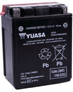 Yuasa Battery Battery Ytx14Ahl-Bs Hi Perf YUA-YTX14AHLBS