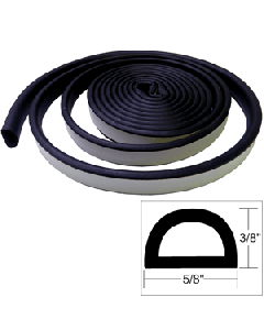 TACO Weather Seal - 10'L x 3/8"H x 5/8"W - Black