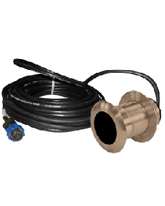 Lowrance B117 0Deg. 50/200kHz Thru-Hull Depth/Temp w/Blue Connector - 600W