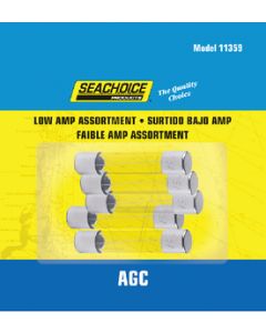 Seachoice Low Amp AGC Glass Fuse Assortment 5ea SCP-11359