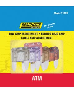 Seachoice Low Amp ATM Glass Fuse Assortment 5ea SCP-11429