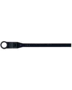 Seachoice Blk Nyln Tie W/Hole 8 (100Pk) SCP 14171