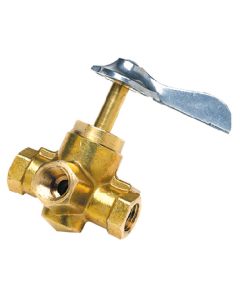 Seachoice Fuel Line Valve-3 Way 1/4 SCP 20751