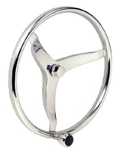 Seachoice Steering Wheel W/Knob S/S 15.5 SCP 28531