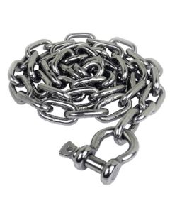 SEACHOICE CHAIN 1-4 X 4' 304SS W-SHACK 44123