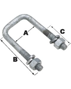 Seachoice Sq U-Bolt-4 1/16X2 13/16(Bulk SCP 57240