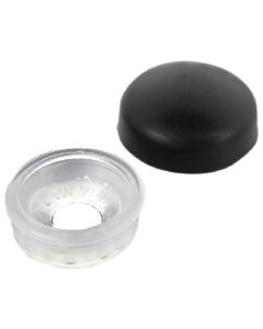 Seachoice BLACK SCREW CAP #10 &#12 6/BG SCP-59899