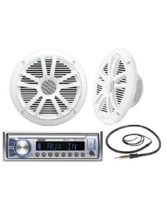 SEACHOICE STEREO AM-FM-USB-BT W-SPEAKERS MCK400SC