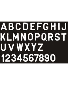 SEACHOICE GOTHIC LETTER-WHITE J-10PACK SCP 74601