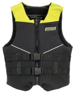 NEOPRENE VEST YEL/BLK MEDIUM SCP-86576