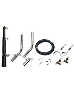 Seachoice Outrigger Kit-15'-Blk-Complet SCP 88261