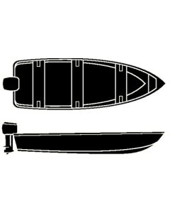 Seachoice 12'6  V-Hull Fish Wide Cover SCP 97641