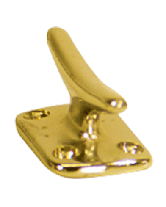 Whitecap Fender Cleat - Polished Brass - 2"