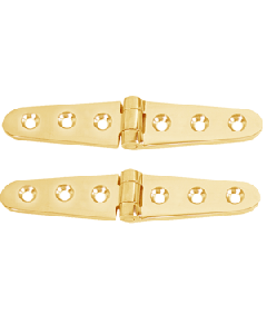 Whitecap Strap Hinge - Polished Brass - 6" x 1-1/8" - Pair