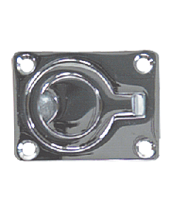 Whitecap Flush Pull Ring - CP/Brass - 2" x 2-1/2"