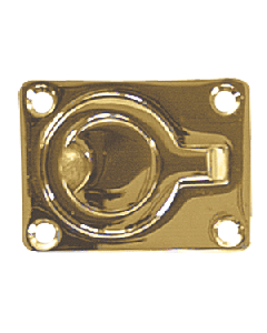 Whitecap Flush Pull Ring - Polished Brass - 2" x 2-1/2"