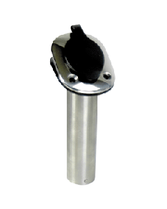 Whitecap 30&#176; Flush Mount Rod Holder - 304 Stainless Steel - 9-1/4" S-096B