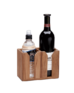 Whitecap Teak Two-Bottle Rack