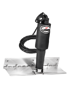 Lenco 4" x 12" Limited Space Trim Tab Kit w/o Switch Kit 12V - Electro-Polished - Standard Actuator 15126-101