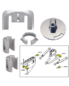 Tecnoseal Anode Kit w/Hardware - Mercury Bravo 1 - Zinc 20803