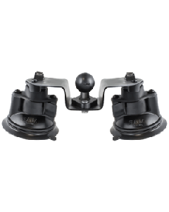 RAM Mount Dual Articulating Suction Cup Base w/1" Ball Base RAM-B-189B-PIV1U