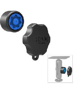 RAM Mount Mixed Combination Pin-Lock Security Knob & Key Knob f/1.5" Diameter C Size Arms RAP-S-KNOB5U
