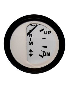 Faria Euro White 2" Trim Gauge Merc Mariner Volvo Dp Yamaha