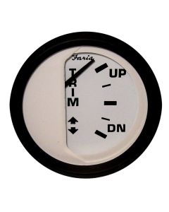 Faria Euro White 2" Trim Gauge J/E Suzuki Outboard Gp9708
