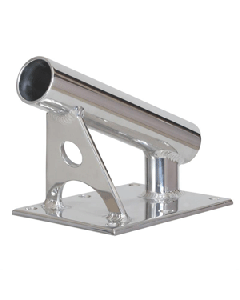 Lee's MX Pro Series Fixed Angle Center Rigger Holder - 22° - 1.5" ID - Bright Silver MX7001CR