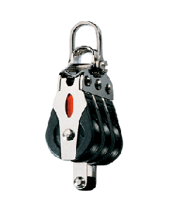 Ronstan Series 20 Ball Bearing Block - Triple - Becket - 2-Axis Shackle Head RF20312